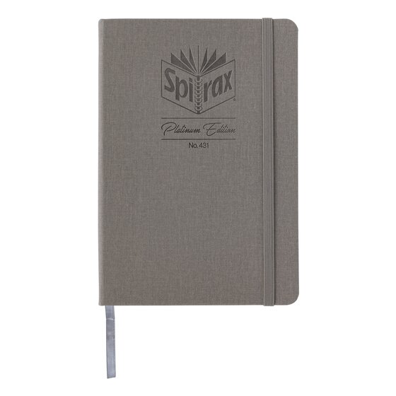 Spirax Platinum A5 Linen-Look Journal – Storm