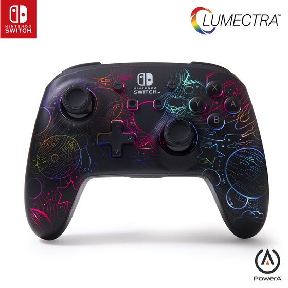 PowerA Lumectra Enhanced Wireless Controller – Galactic Vortex | Nintendo Switch