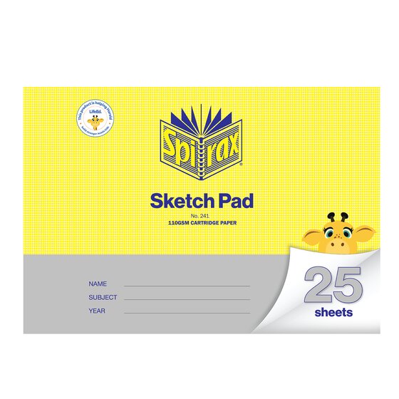 Spirax Sketch Pad A3 – 25 Leaf Cartridge