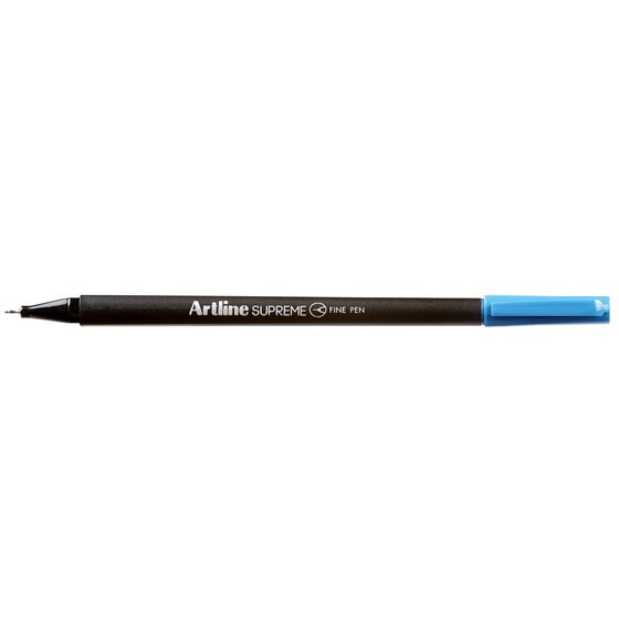 Artline Supreme Fineliner Pen – 0.4mm Nib, Sky Blue | Water-Based Ink, No Bleed-Through