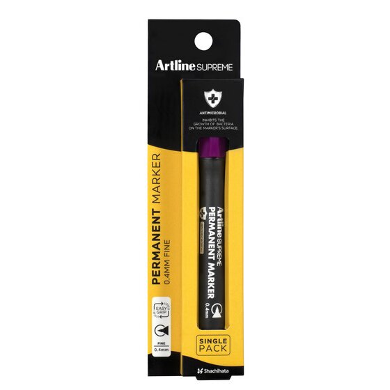 Artline Supreme Permanent Marker 0.4mm Fine Nib – Purple