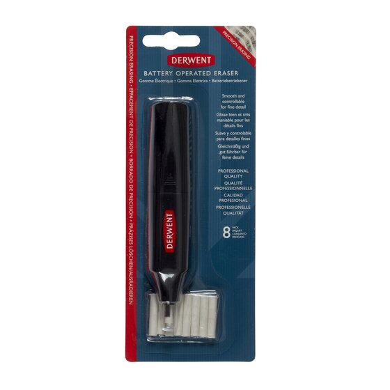 Derwent Battery Eraser – Precision Electric Eraser for Fine Sketch Corrections