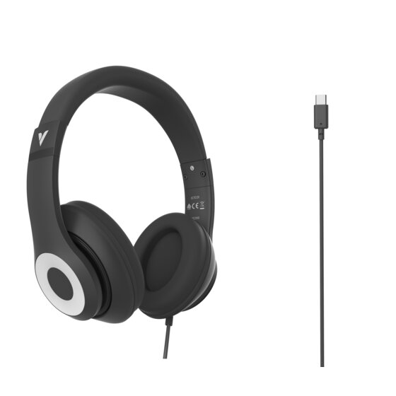 Verbatim Audio Headphones Classic USB-C Black