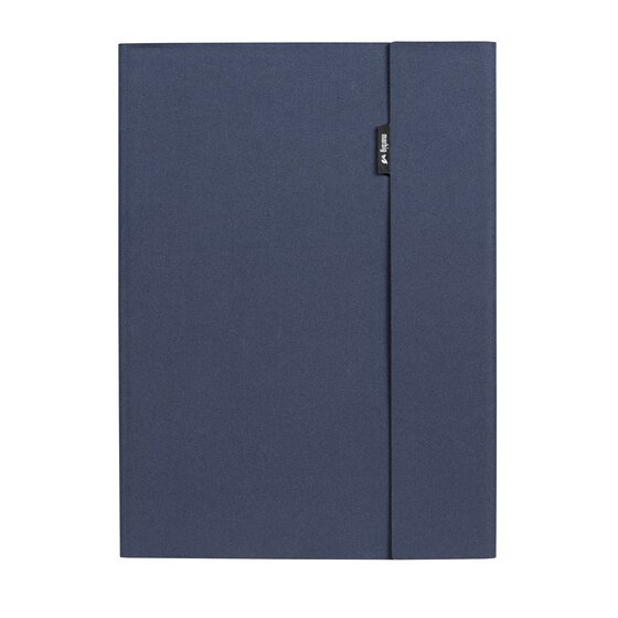Marbig Professional A4 Compendium – Navy Blue | Foldable Phone Stand & FSC Writing Pad