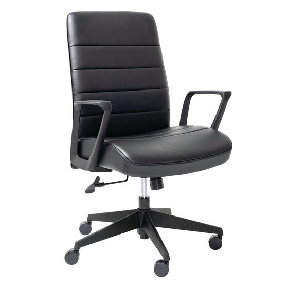 MONDO Plato Chair with Arms – Black Leather