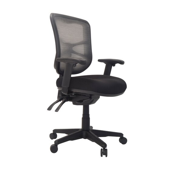 BURO METRO WITH SEAT SLIDE AND ARMS, NYLON BASE