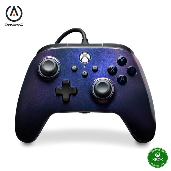 PowerA Advantage Wired Controller – Blue Sparkle | Xbox Series X|S