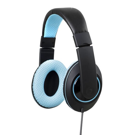 Kensington Over-Ear Headphones with Inline Mic and Volume Control – Blue