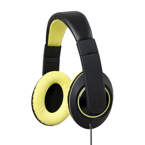 Kensington Over-Ear Headphones with Inline Mic and Volume Control – Yellow