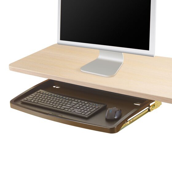 Kensington SmartFit Underdesk Keyboard Drawer – 3 Height Levels, Fits Keyboard + Wrist Rest + Mouse Pad