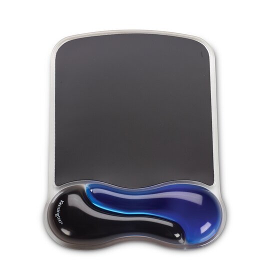 Kensington Gel Series Mouse Pad – Blue/Black | Ergonomic Wrist Support for Long Desk Sessions