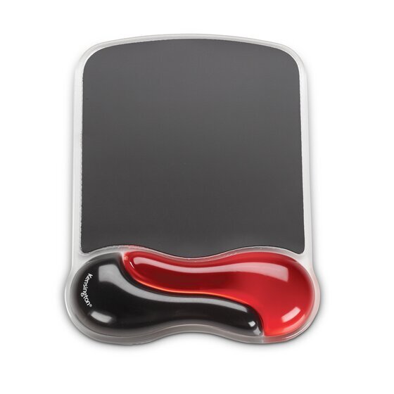 Kensington Gel Series Mouse Pad – Red/Black | Ergonomic Wrist Support for Long Desk Sessions
