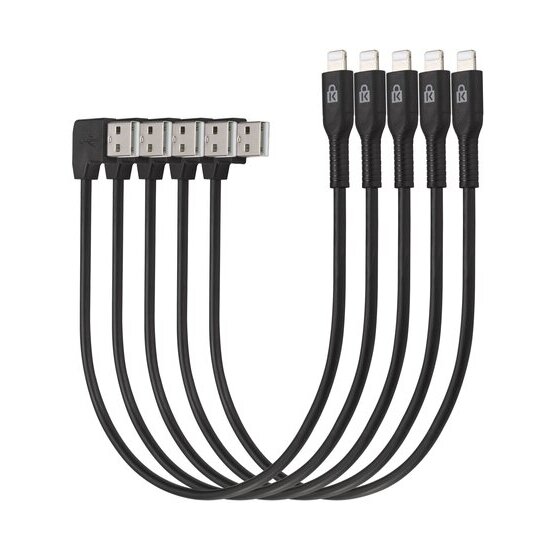 Kensington Charge & Sync USB-A to Lightning Cables – 5-Pack (Fits Cabinet 67862)
