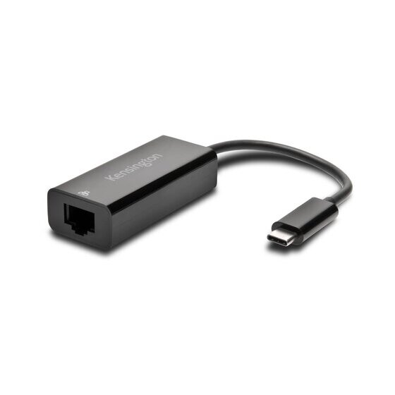 Kensington CA1100E USB-C to Ethernet Adapter – Black | RJ-45
