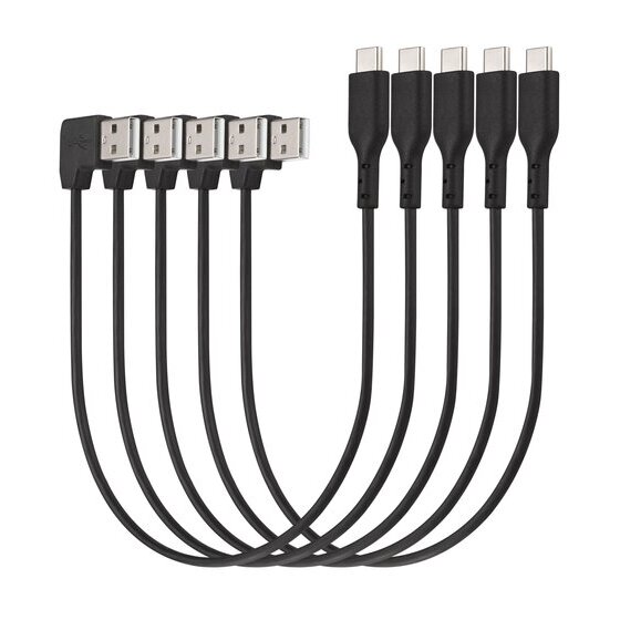 Kensington USB-A to USB-C Charging Cables – Pack of 5 for Charge & Sync Cabinet 67862