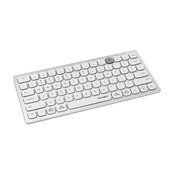 Kensington Dual Wireless Compact Keyboard – Silver | Switch Between 3 Devices