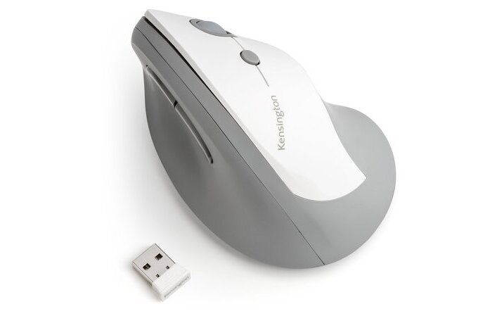Wireless Partner Mouse KENSINGTON PRO FIT ERGO VERTICAL WIRELESS MOUSE GREY | MICE | ACCO Partner