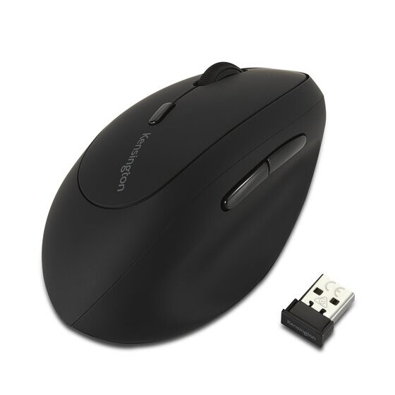 Kensington Wireless Ergonomic Mouse – Left-Handed, Black
