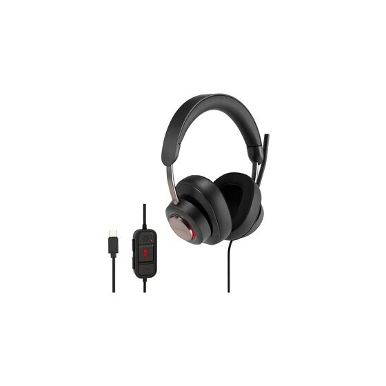Kensington H2000 USB-C Over-Ear Wired Headset – Black