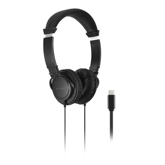 Kensington Hi-Fi USB-C Headphones – 40mm Drivers, On-Ear Comfort, Windows/Mac/Chromebook