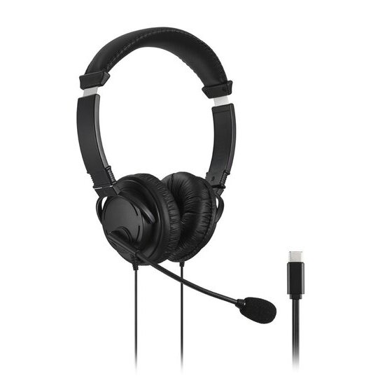 Kensington Hi-Fi USB-C Headphones with Microphone – 40mm Drivers, On-Ear Comfort