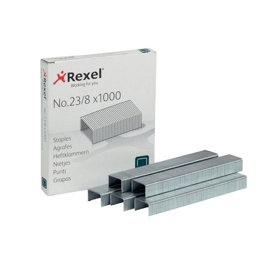 Rexel Staples 23/8mm – Box of 1000 | Up to 40 Sheets