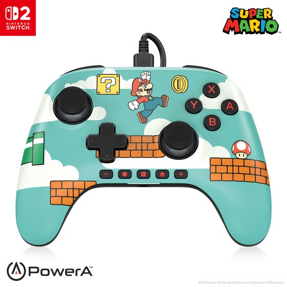 PowerA Advanced Wired Controller for Nintendo Switch 2 – Mario Time Design