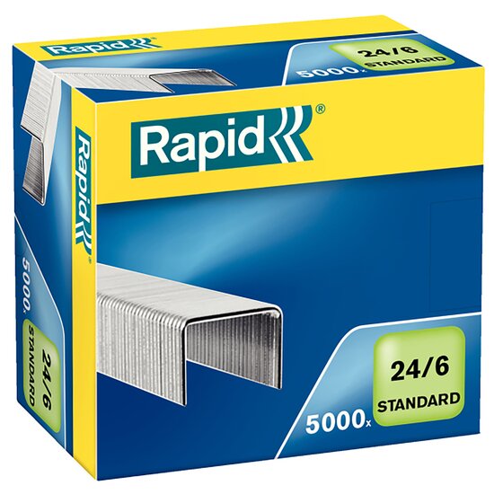 Rapid 24/6mm Strong Staples – Box of 5,000 (0173213)
