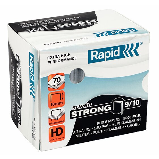 Rapid Superstrong Staples 9/10mm – Box of 5,000