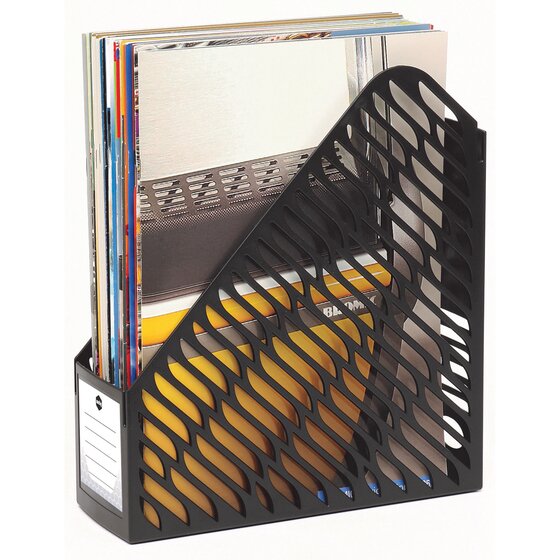Marbig Magazine Rack – Twin Pack, Black