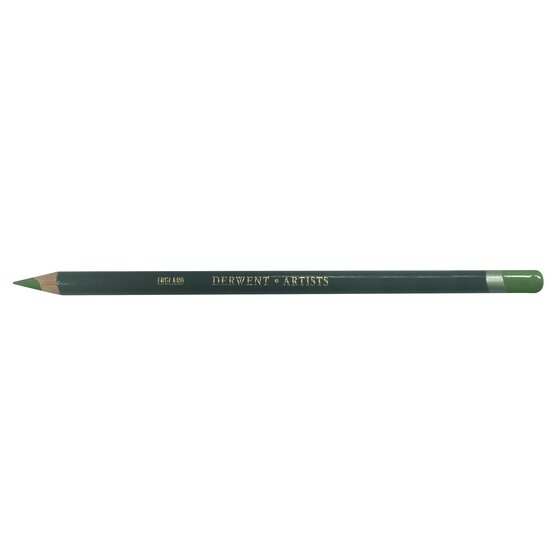 Derwent Artists Pencil – Olive Green 5100 | Round Barrel Colour-Grade Drawing Pencil