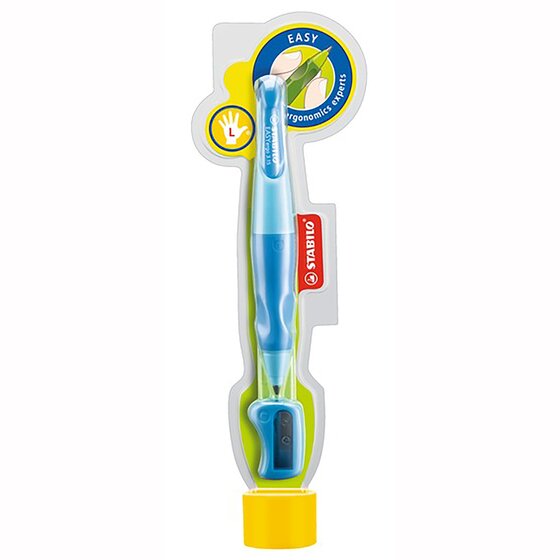 STABILO Easy Ergo Mechanical Pencil – Left-Handed, Refillable, Assorted Pack of 6