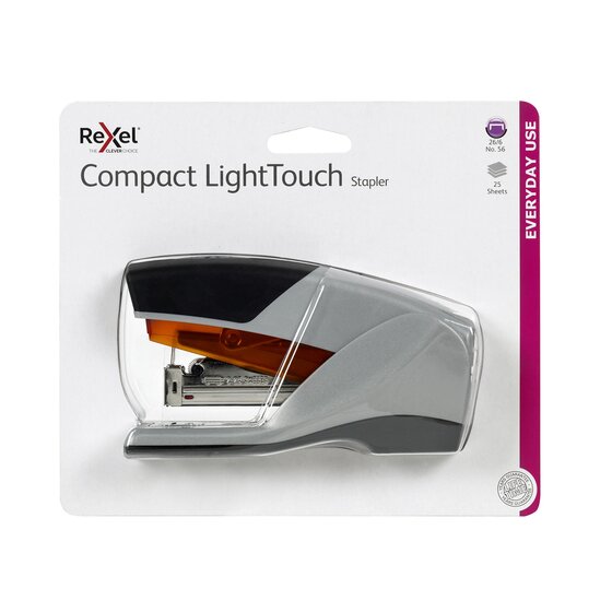 Rexel Light Touch Stapler – Grey | Half the Force, Consistent Results Every Time