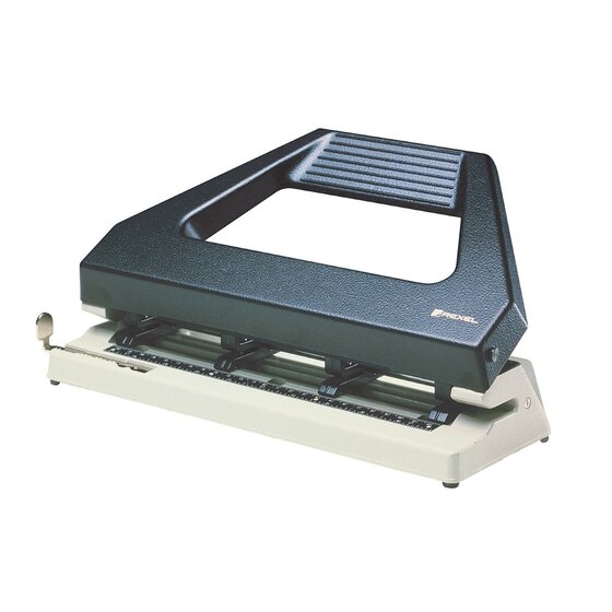 REXEL V430 4-Hole Adjustable Punch – 30 Sheet Capacity – Black/Grey