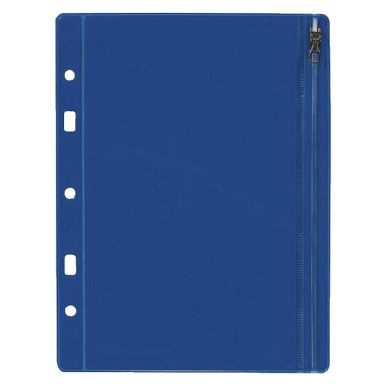 COLOURHIDE BinderMate Pencil Case – A5, Classic Blue, Clear Front