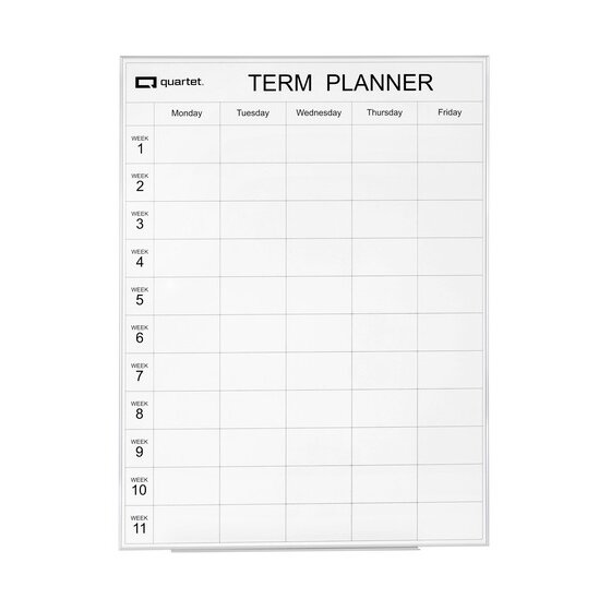 Quartet Term Planner Board 900 x 1200 mm – Heavy-Duty Porcelain Surface