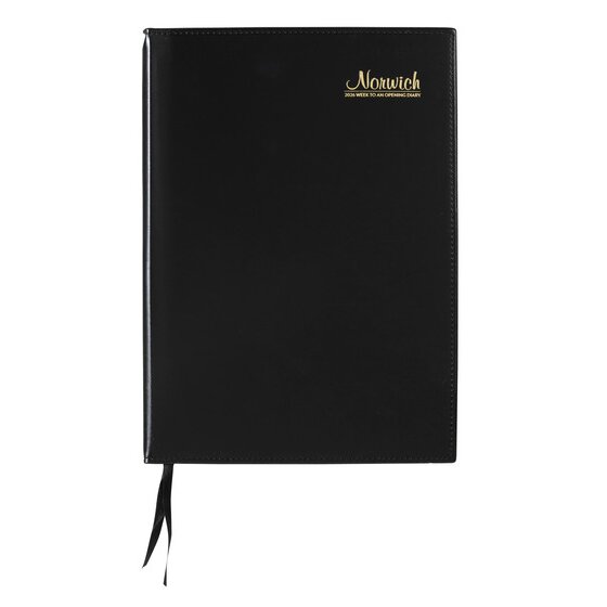 Cumberland Norwich 2026 Diary – A4 Week-to-View, Black