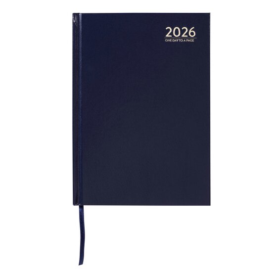 Cumberland 2026 Casebound Diary A5 Day-to-Page – Blue