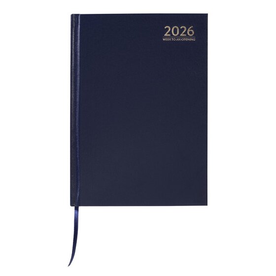 Cumberland 2026 Casebound Diary A5 Week to View Blue