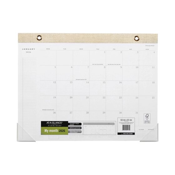 AT-A-GLANCE 2026 AT-A-GLANCE 2026 DESK PLANNER 552x431MM | DESK ...