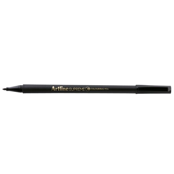 Artline Supreme Colouring Pen Black – Box of 12