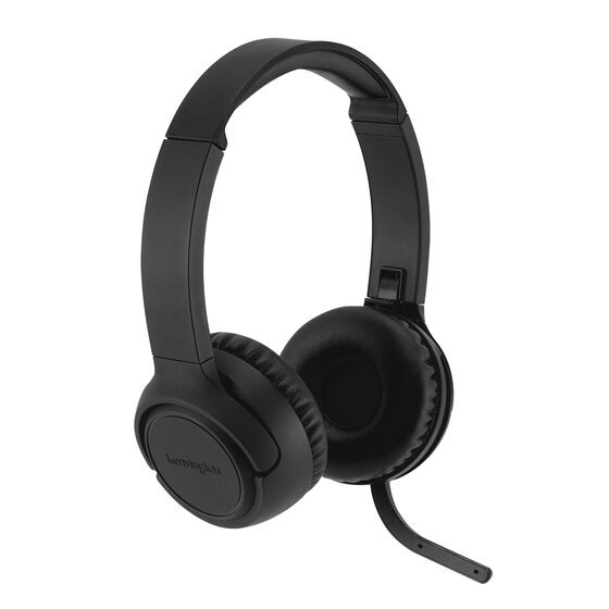 Kensington H1050 EQ Bluetooth On-Ear Headset with Flip-to-Mute Mic and Noise Cancellation