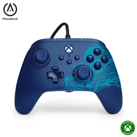 PowerA Advantage Wired Controller – Blue Wave | Xbox Series X|S