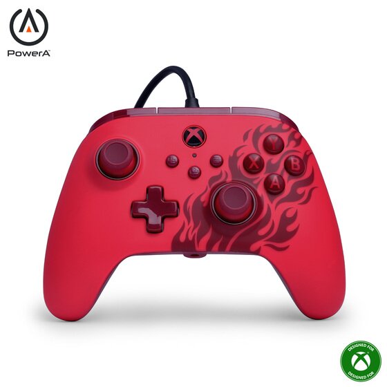 PowerA Advantage Wired Controller Red Flame – Xbox Series X|S