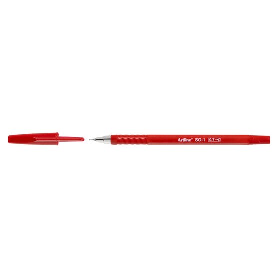 Artline SG-1 BP Needle Tip Ballpoint Pen 0.7mm Red – Box of 12