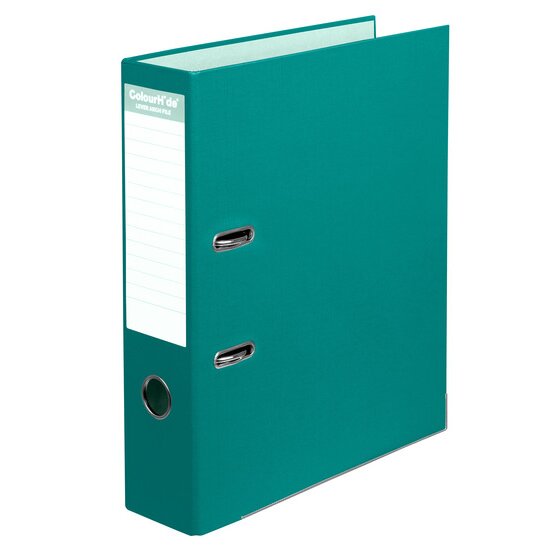 COLOURHIDE A4 Lever Arch File PE Teal Green