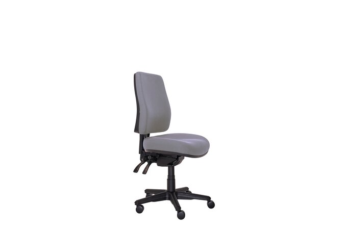 Buro Roma 3 Lever High Back Chair, Charcoal fabric | ERGONOMIC CHAIRS ...