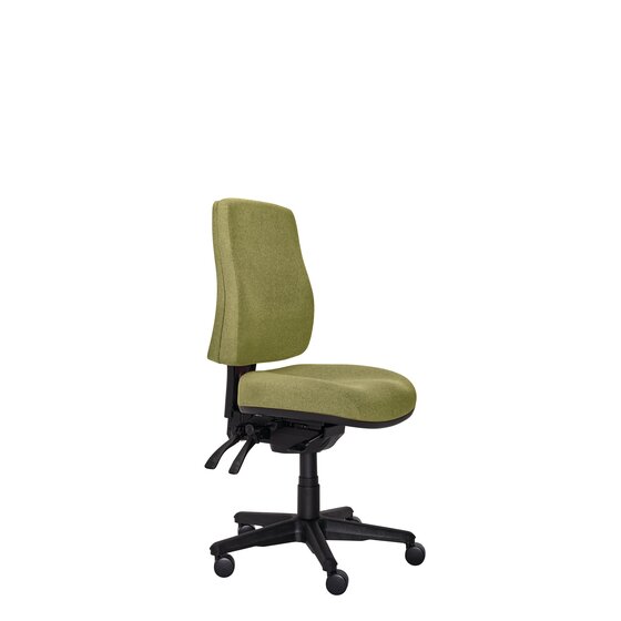 Buro Roma 3 Lever High Back Chair – SafeTex Olive Fabric