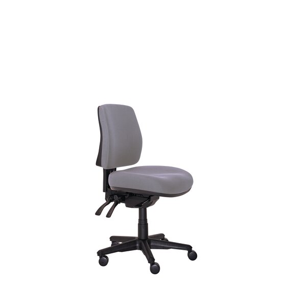 Buro Roma 3 Lever Mid Back Office Chair, Charcoal Fabric