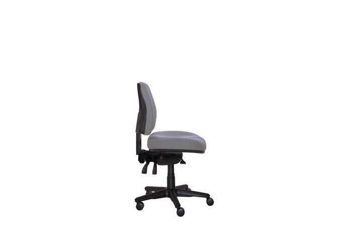 Buro Roma 3 Lever Mid Back Chair, Charcoal fabric | ERGONOMIC CHAIRS ...
